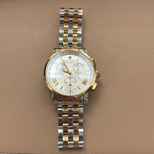 Michele Sport Sail two tone watch